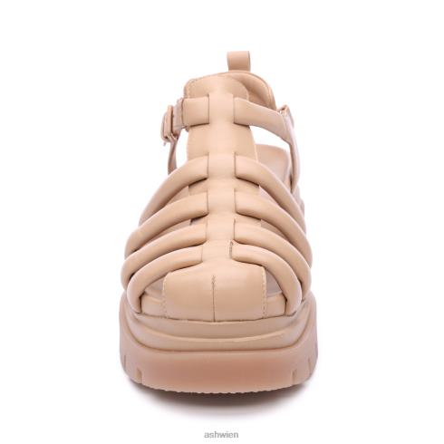 Fischersandale mit Hai-Stollensohle Frauen Haut HH4JJ62 ASH Sandalen