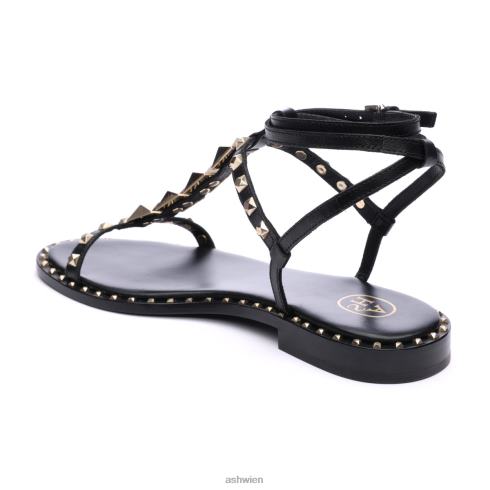 Party-Sandale mit Nieten Frauen Schwarz HH4JJ50 ASH Sandalen