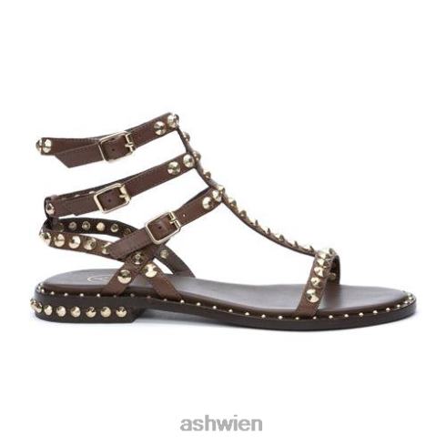 Play flache Sandale mit Nieten Frauen Morgen HH4JJ54 ASH Sandalen