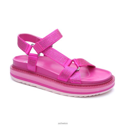 Ugo-Sandale mit Strass-Fußbett Frauen fuxia HH4JJ75 ASH Sandalen