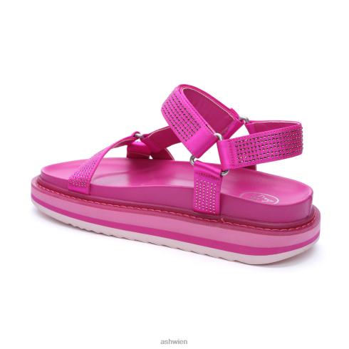 Ugo-Sandale mit Strass-Fußbett Frauen fuxia HH4JJ75 ASH Sandalen