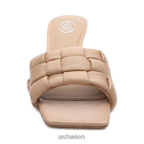 Kim gewebte Kitten-Heel-Sandale Frauen Haut HH4JJ84 ASH Sandalen