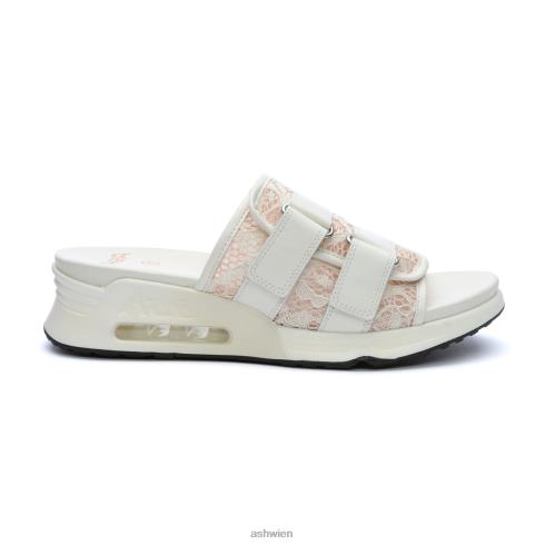 Lou Sport-Sandale aus Spitze Frauen gebrochenes weißes/gardenienrosa Salz HH4JJ66 ASH Sandalen