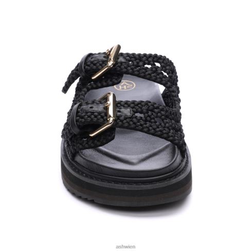 Ursula-Sandale mit Fußbett Frauen Schwarz HH4JJ48 ASH Sandalen