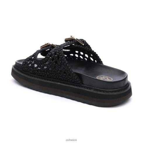 Ursula-Sandale mit Fußbett Frauen Schwarz HH4JJ48 ASH Sandalen