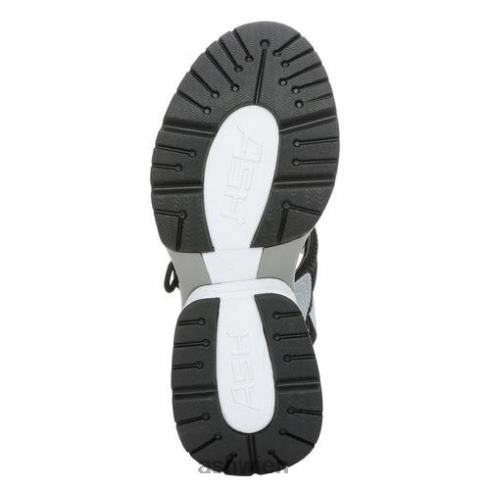 Cosmos-Plateau-Keilsandale Frauen schwarzes Silber HH4JJ35 ASH Sandalen