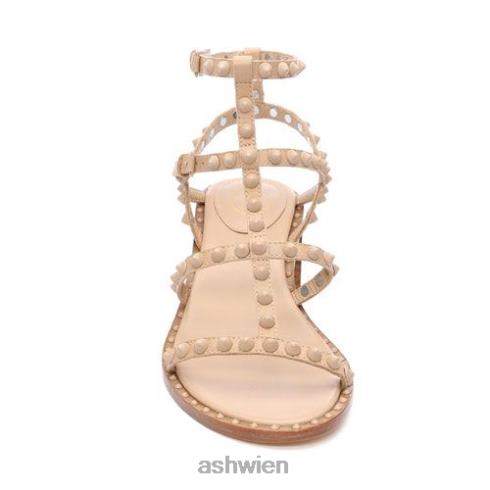 Jen Bis selbstbesetzte Sandale mit Blockabsatz Frauen Haut HH4JJ71 ASH Sandalen