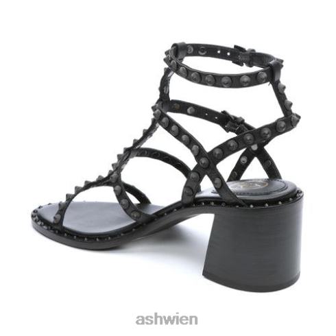 Jen Bis selbstbesetzte Sandale mit Blockabsatz Frauen Schwarz HH4JJ70 ASH Sandalen