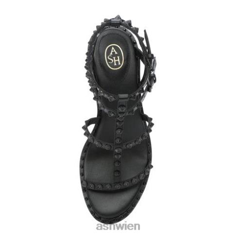 Jen Bis selbstbesetzte Sandale mit Blockabsatz Frauen Schwarz HH4JJ70 ASH Sandalen