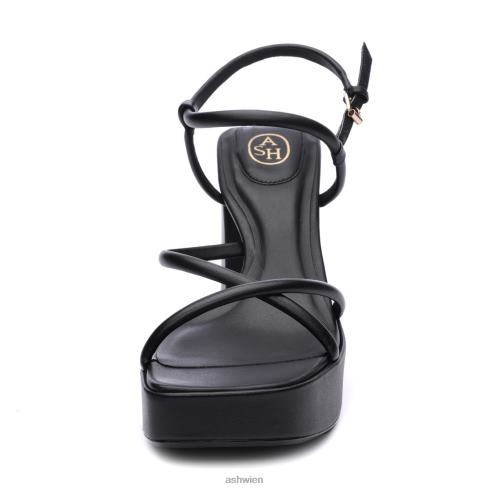 Wanda Bis Riemchen-Plateaukleid-Sandale Frauen Schwarz HH4JJ46 ASH Sandalen