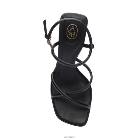 Wanda Bis Riemchen-Plateaukleid-Sandale Frauen Schwarz HH4JJ46 ASH Sandalen