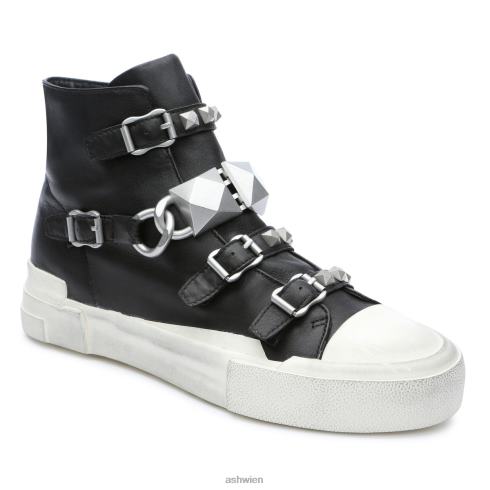 High-Top-Sneaker mit Galaxy-Kettennieten Frauen schwarzes Silber HH4JJ33 ASH Turnschuhe