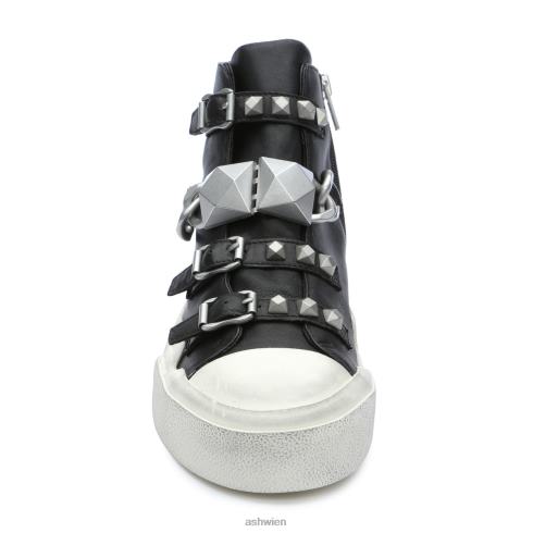 High-Top-Sneaker mit Galaxy-Kettennieten Frauen schwarzes Silber HH4JJ33 ASH Turnschuhe