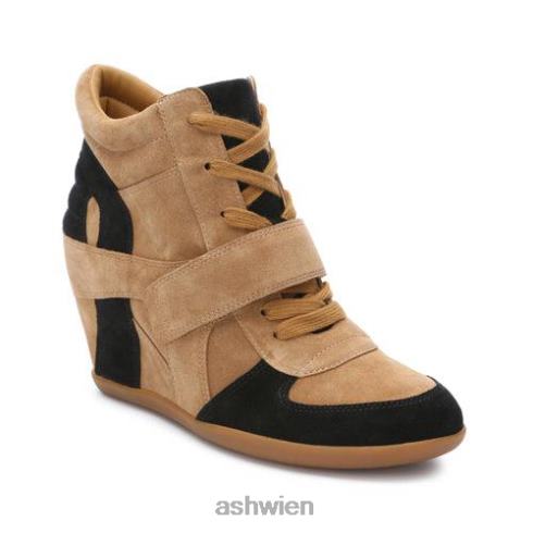 Sneaker mit Bowie-Keilabsatz Frauen goldbraun/schwarz HH4JJ15 ASH Turnschuhe