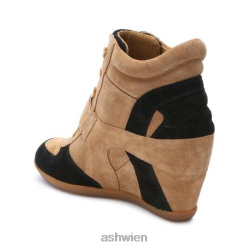 Sneaker mit Bowie-Keilabsatz Frauen goldbraun/schwarz HH4JJ15 ASH Turnschuhe