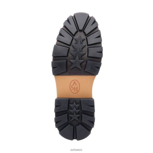 genial bis Plateau-Pennyloafer Frauen Talkum/Schwarz HH4JJ1 ASH Slipper