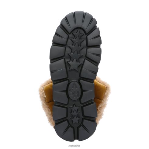 Winterstiefelette Jennie aus Kunstfell-Nylon Frauen goldbraun HH4JJ93 ASH Stiefel
