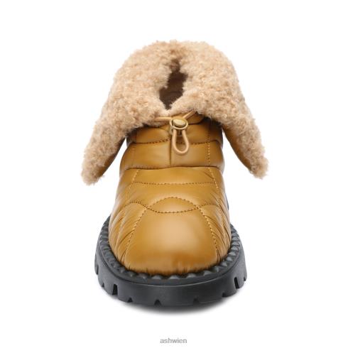 Winterstiefelette Jennie aus Kunstfell-Nylon Frauen goldbraun HH4JJ93 ASH Stiefel