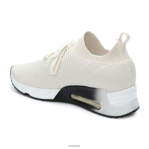 Larsen-Spitzen-Mesh-Sneaker Frauen Gardenie HH4JJ17 ASH Turnschuhe