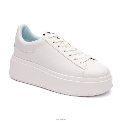 Moby Be Kind Plateau-Sneaker Frauen weiß/nebliges Blau HH4JJ5 ASH Turnschuhe