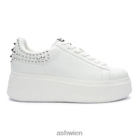 Moby Studs Plateau-Sneaker mit Nieten Frauen Weißsilber HH4JJ2 ASH Turnschuhe