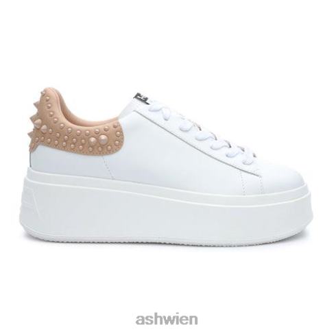 Moby Studs Plateau-Sneaker mit Nieten Frauen weiße Haut HH4JJ3 ASH Turnschuhe