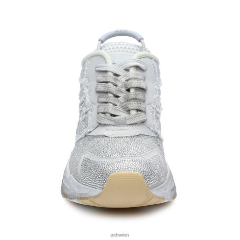 Race-Mode-Sneaker mit Strass und Glitzer Frauen Silber HH4JJ11 ASH Turnschuhe