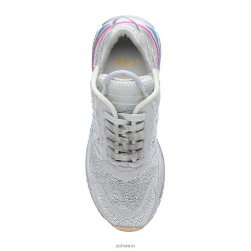 Race-Mode-Sneaker mit Strass und Glitzer Frauen Silber HH4JJ11 ASH Turnschuhe