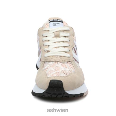 giftiger Mode-Sneaker Frauen Eierlikör/Rosasalz/Weiß HH4JJ19 ASH Turnschuhe