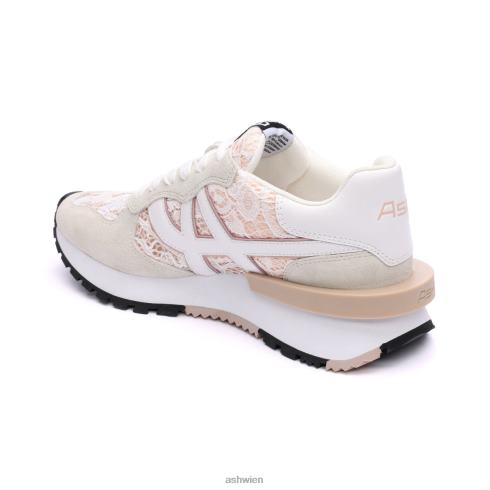 giftiger Mode-Sneaker Frauen cremefarben/rosasalz HH4JJ20 ASH Turnschuhe