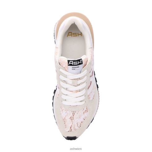 giftiger Mode-Sneaker Frauen cremefarben/rosasalz HH4JJ20 ASH Turnschuhe